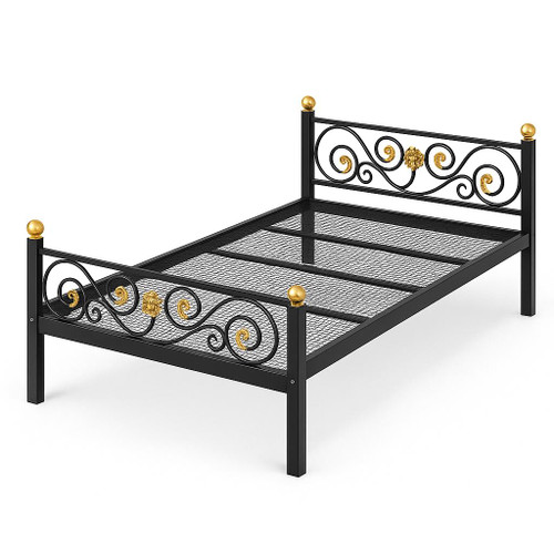 تخت فرفورژه مدل نارسیس رنگ مشکی